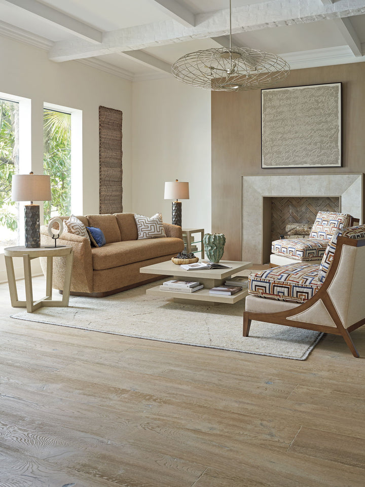 Sunset Key - Tasman Chair - Beige / Dark Brown