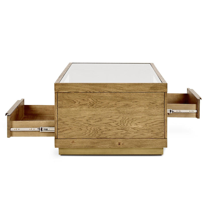 Fallbook - 4 Drawer Coffee Table - Light Brown