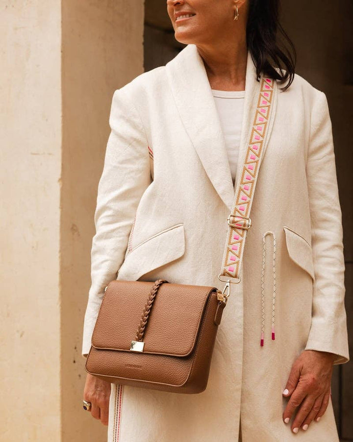 Ness Crossbody Bag with Kubi Strap - Tan