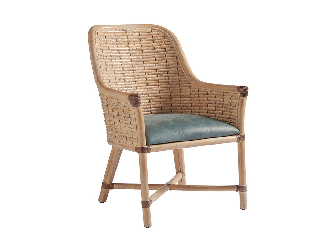 Los Altos - Keeling Woven Arm Chair - Light Brown