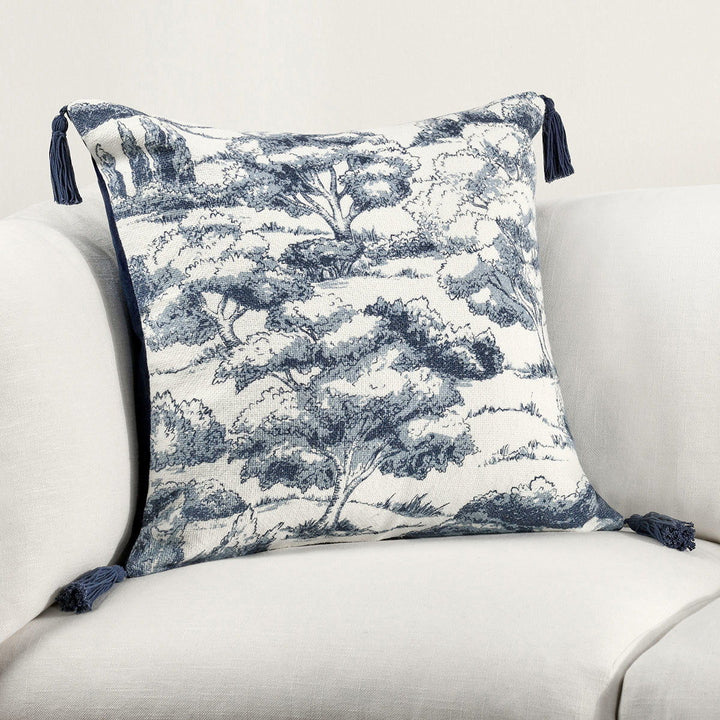 Villa Classics - TL Stonework Pillow - Denim Blue