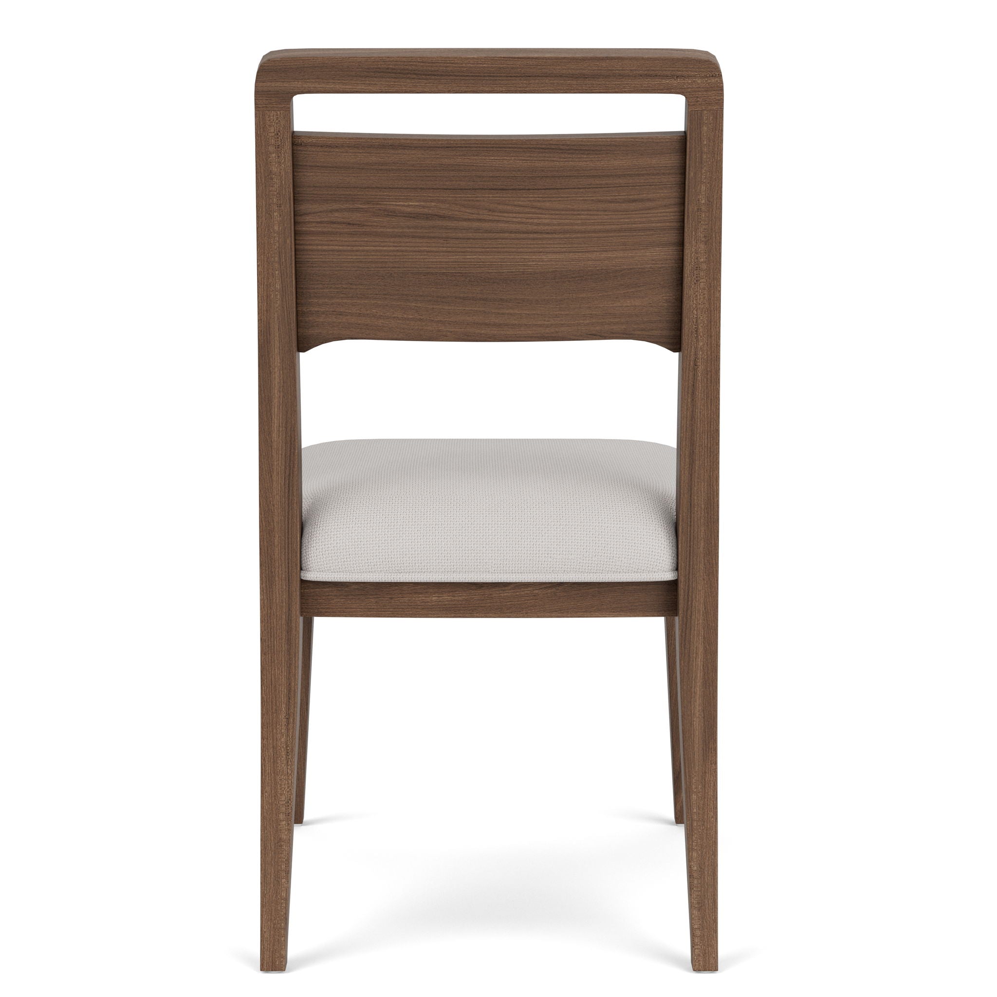 Delia - Wood Back Side Chair (Set of 2) - Nouveau Walnut / Beige