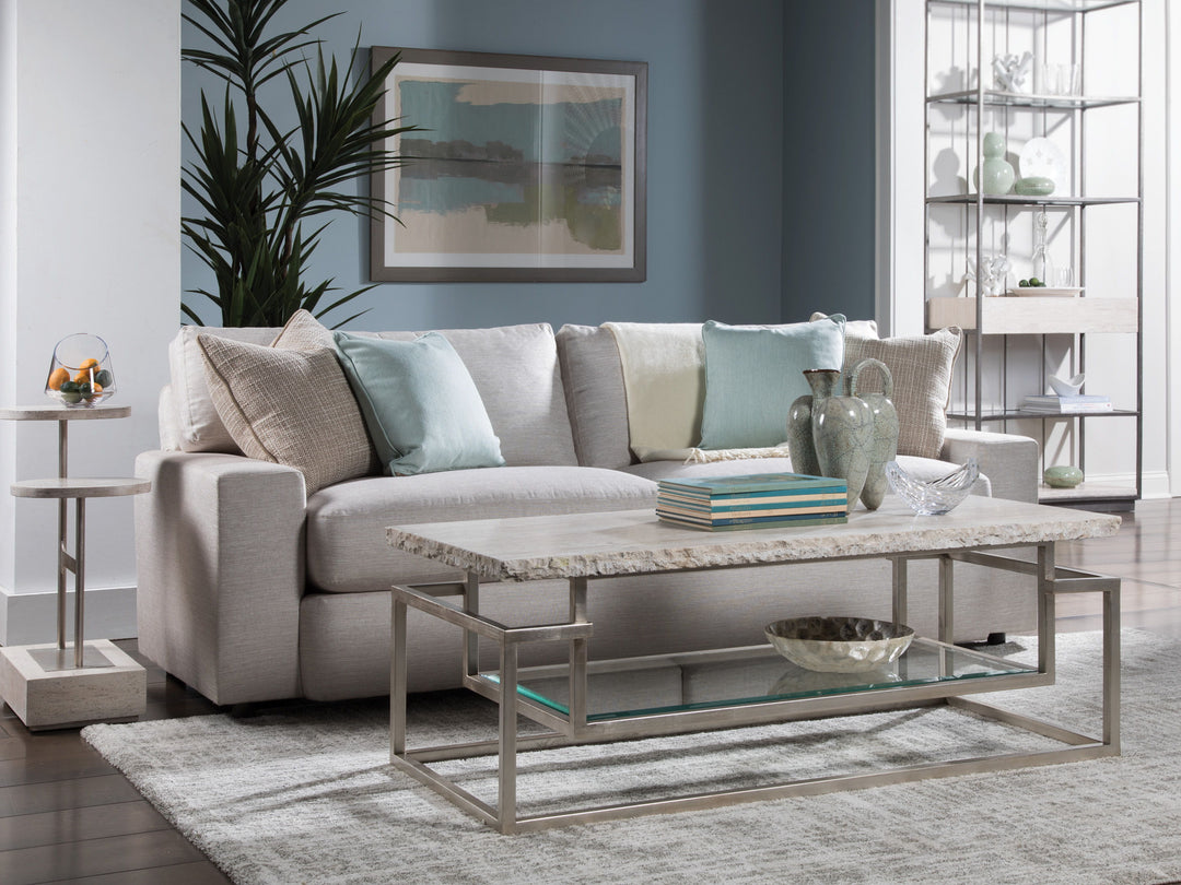 Signature Designs - Cirque Tiered Rectangular Spot Table - Pearl Silver
