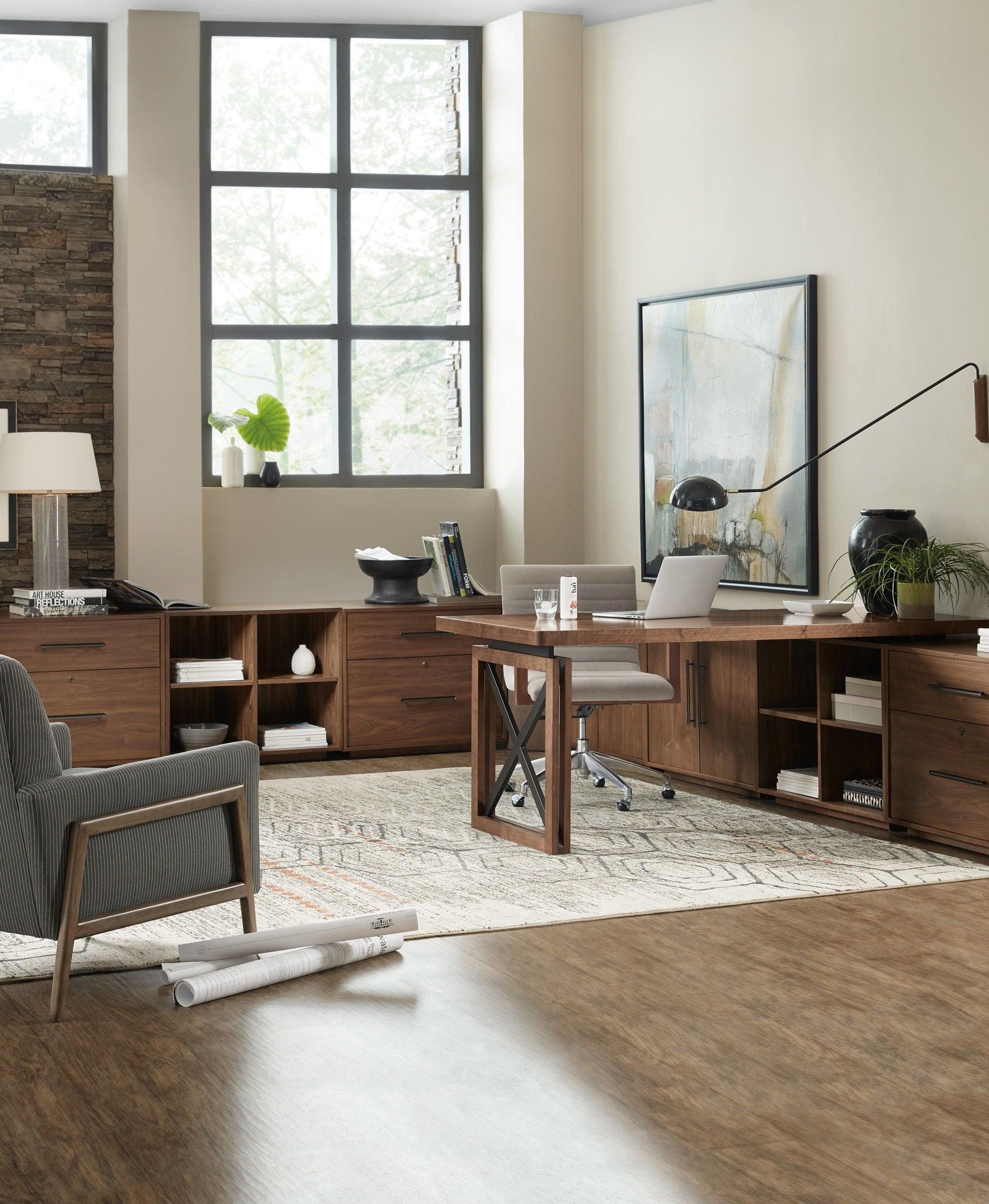 Elon - Two-Door Cabinet - Dark Brown