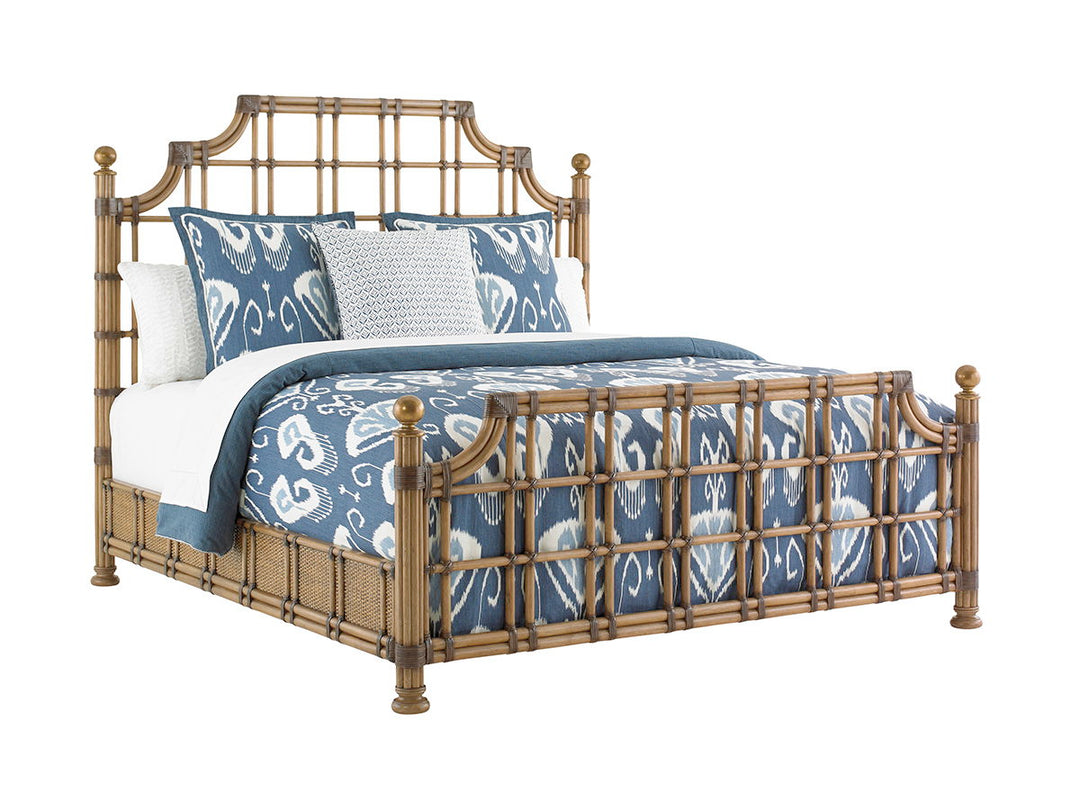 Twin Palms - St. Kitts Rattan Bed