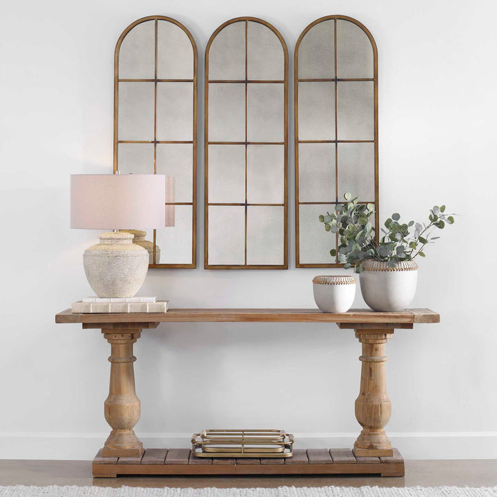 Stratford - Rustic Console - Light Brown