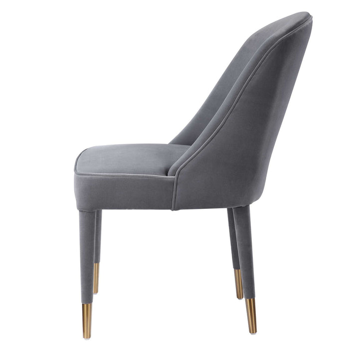 Brie - Armless Chair (Set of 2) - Gray
