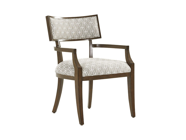 Macarthur Park - Whittier Arm Chair - Dark Brown / Pearl Silver