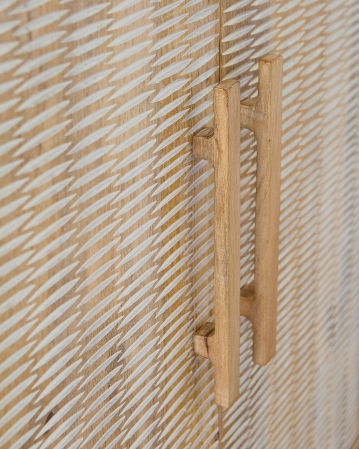 Dallinbury - Natural / White Wash - Accent Cabinet