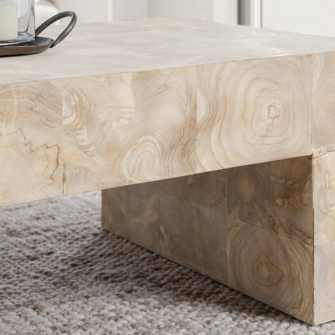 Anders - Solid Wood 51" Coffee Table - Cream Wash