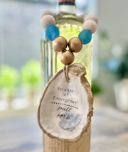 In Case of Emergency / Pull Cork - Beaded Bottle Charm