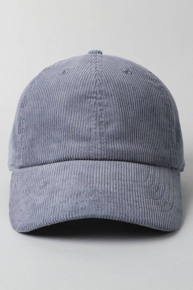 Corduroy Adjustable Cotton Baseball Cap Dad Hat