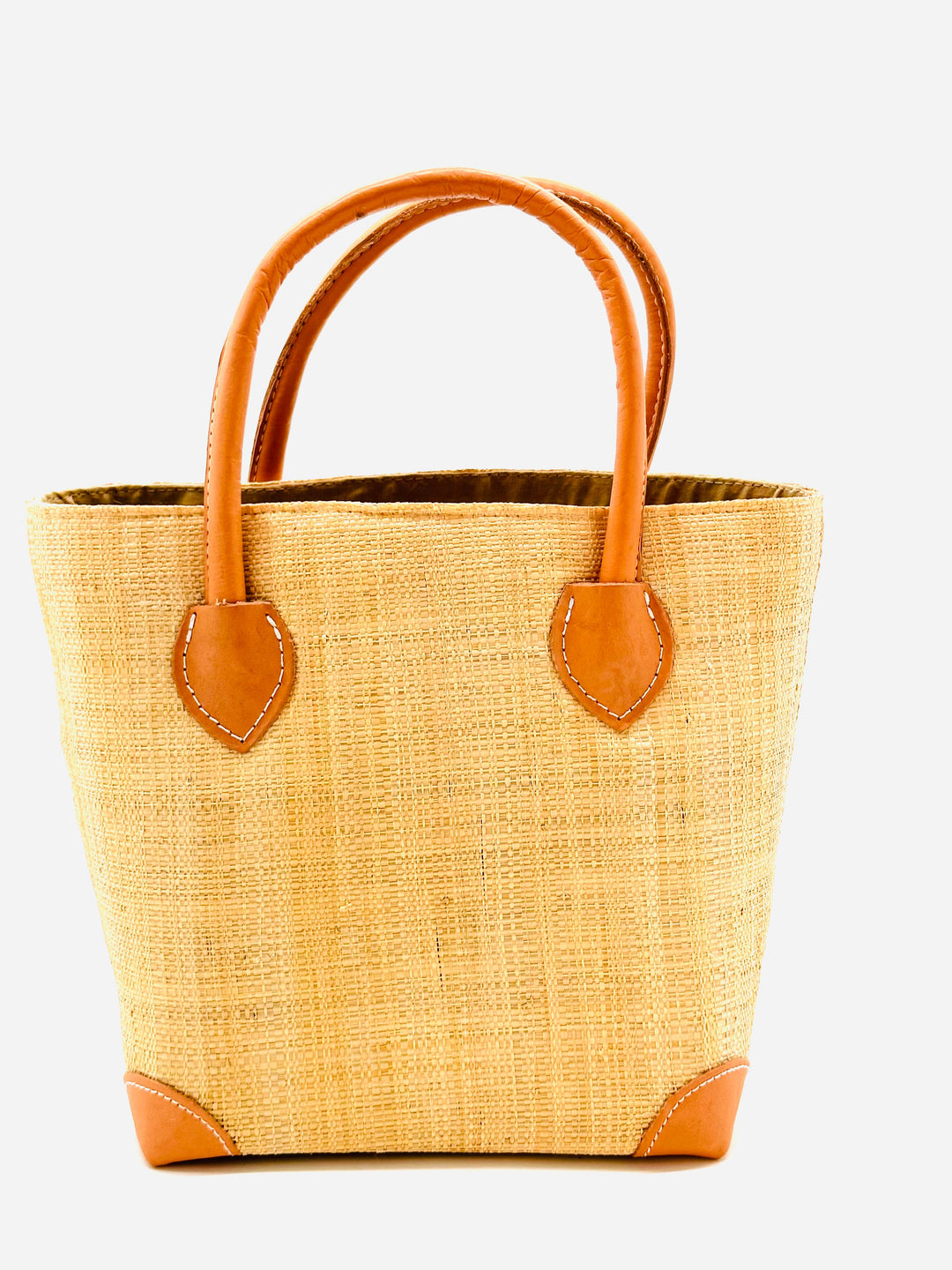 Augustine Straw Basket Bag: Small / Fuschia