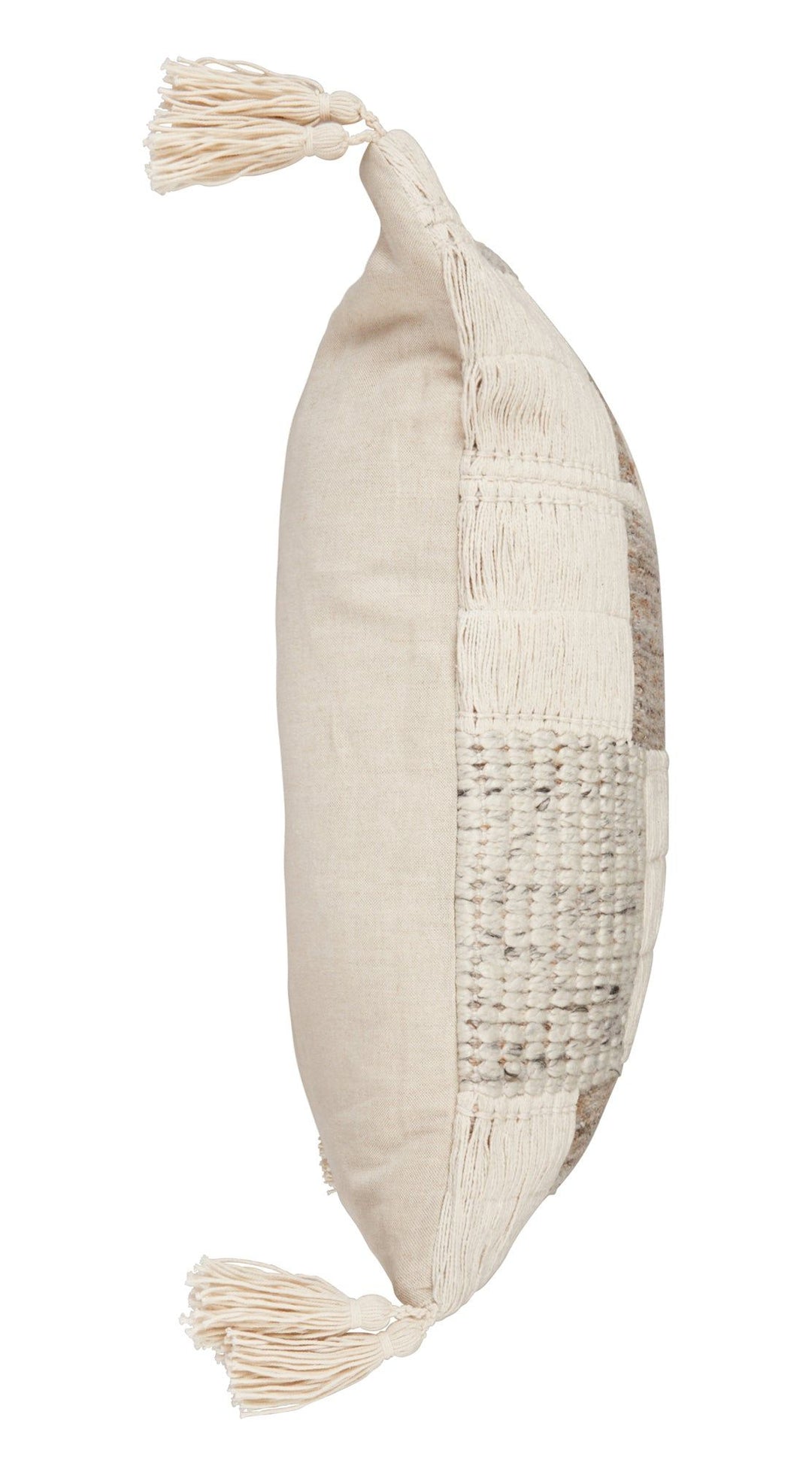 Melange - ML Lamar Pillow - Gray/Ivory