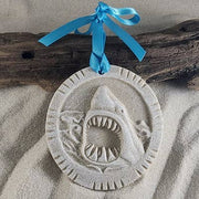 Jaws Shark Attack Sand Ornament: Ribbon and Glitter