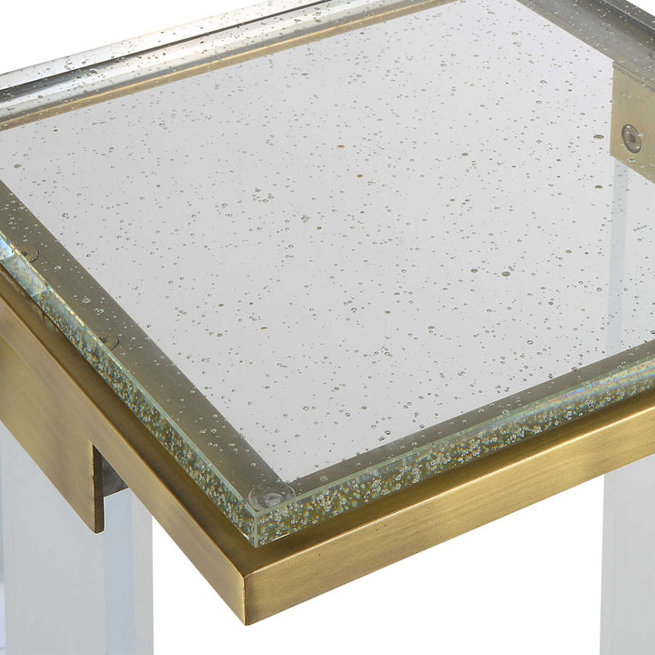 Muse - Seeded Glass Accent Table