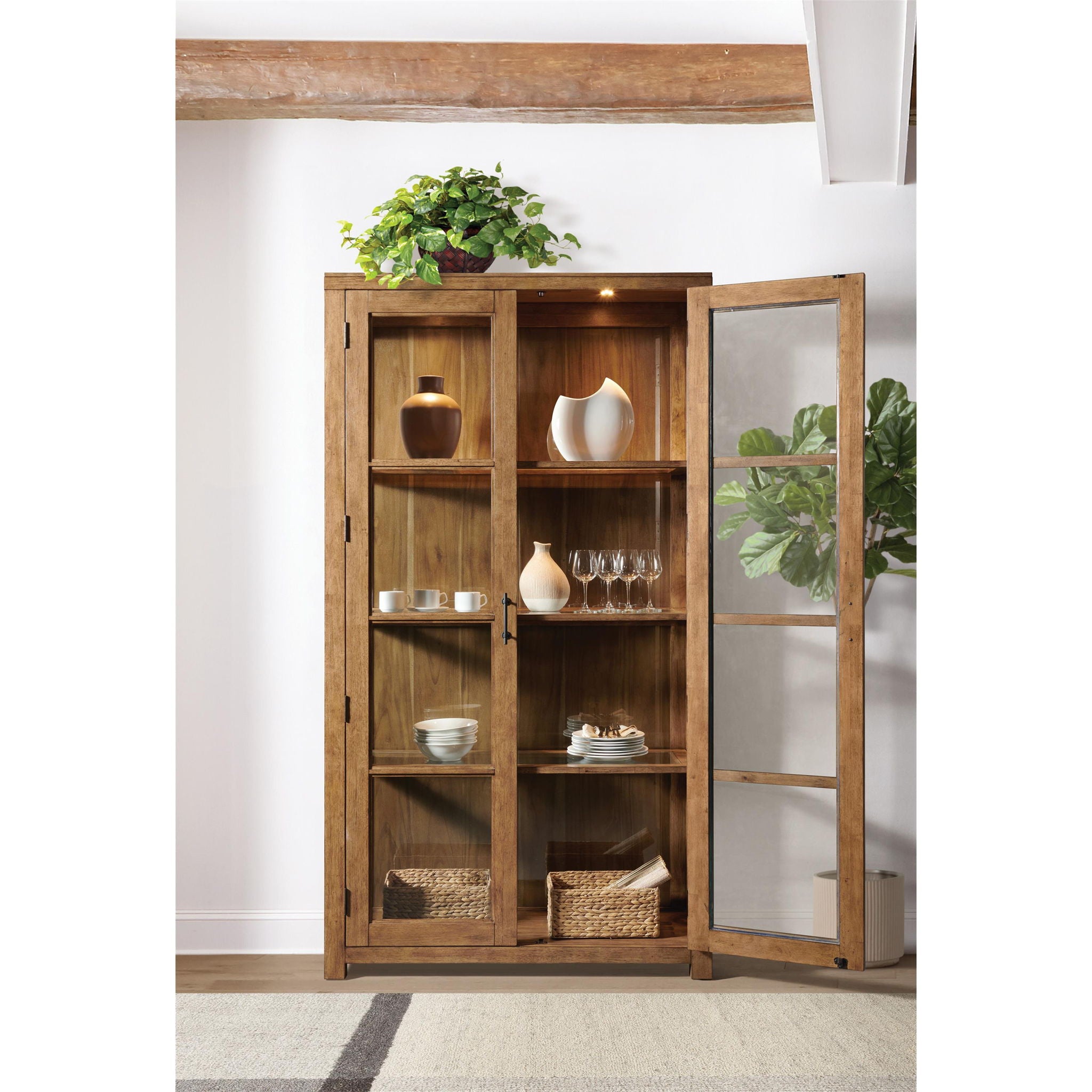 Bozeman - Display Cabinet - Dark Brown