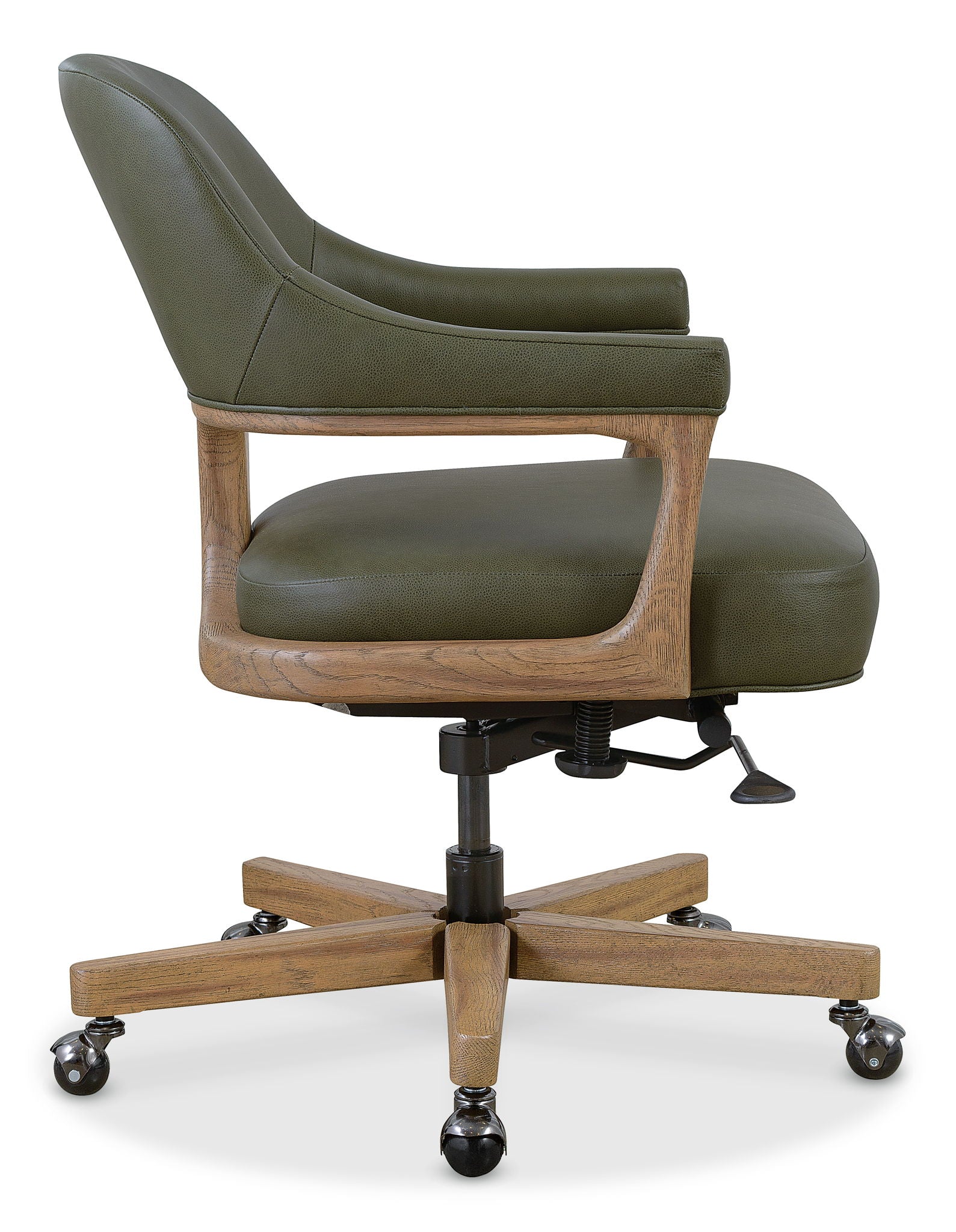 EC - Briar Executive Swivel Tilt Chair - Dark Green / Light Brown