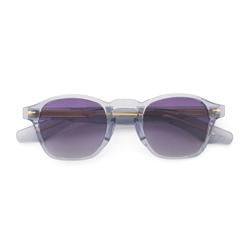 KYLIE | Transparent Grey | Gold Accent | Gradient Lens