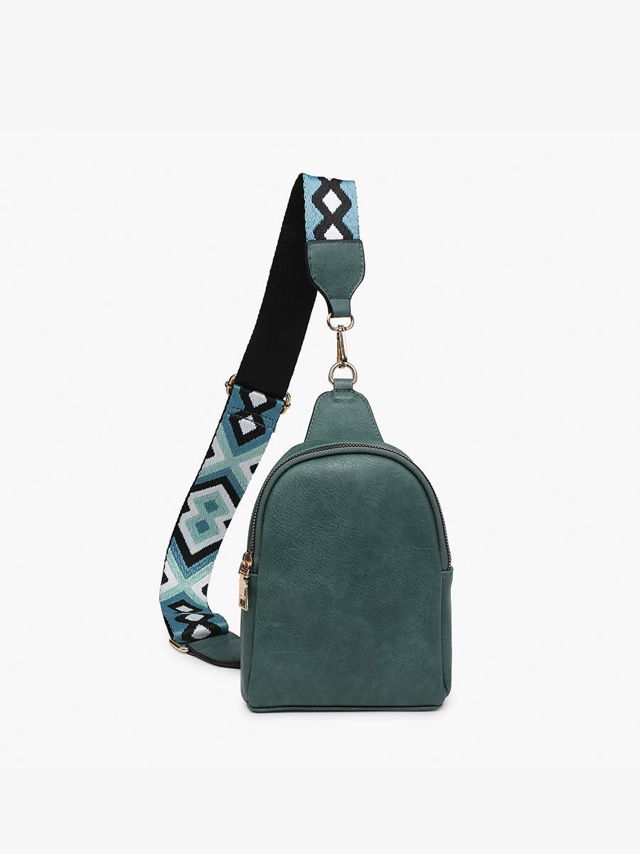 M2436 Ellen Sling Bag w/ Removable Guitar Strap: Navy