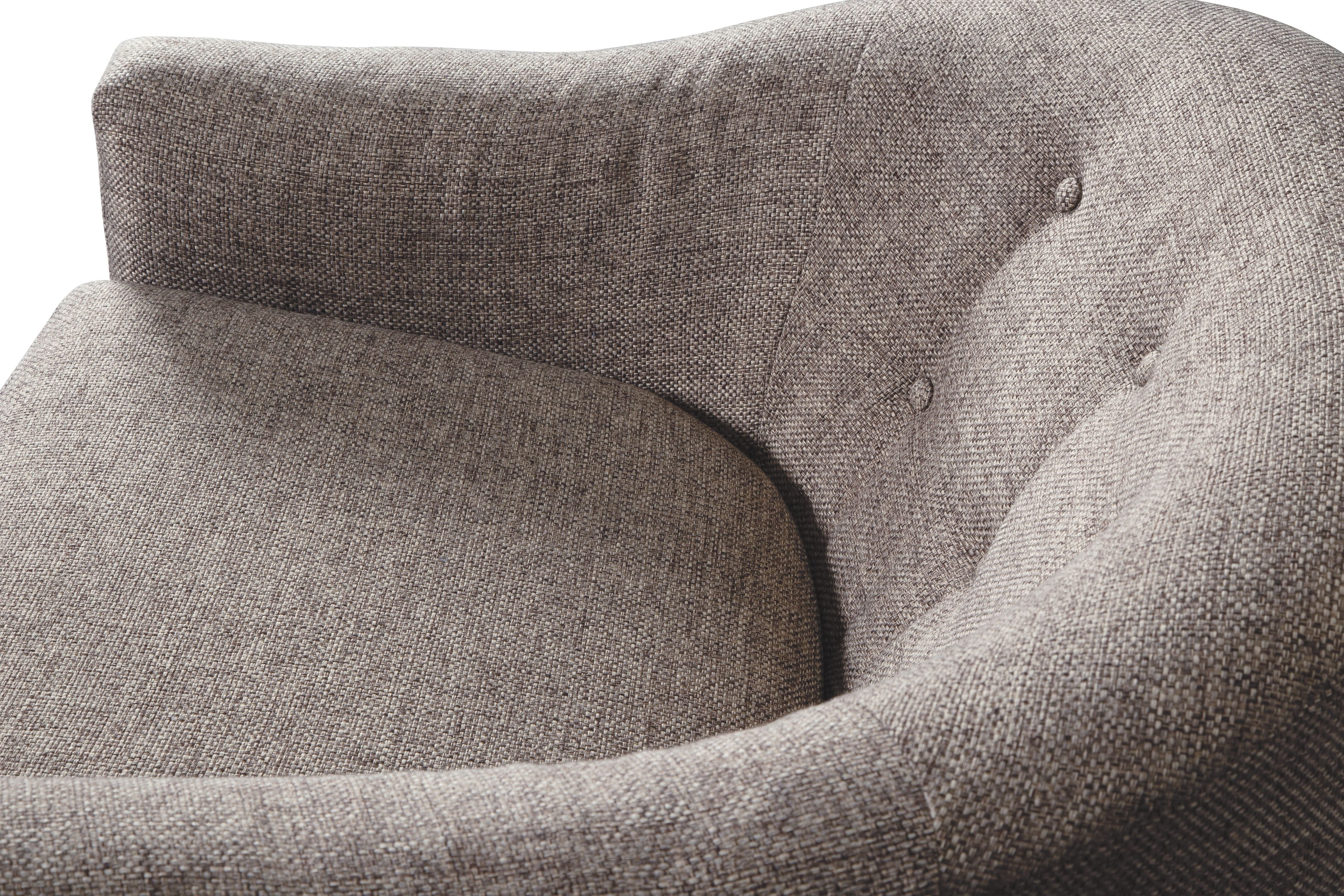 Upshur - Swivel Glider Accent Chair - Taupe