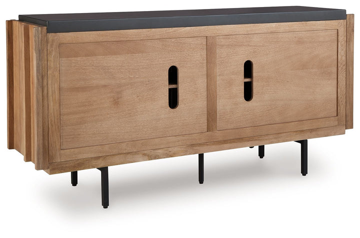 Quintavious - Brown / Charcoal - Accent Cabinet
