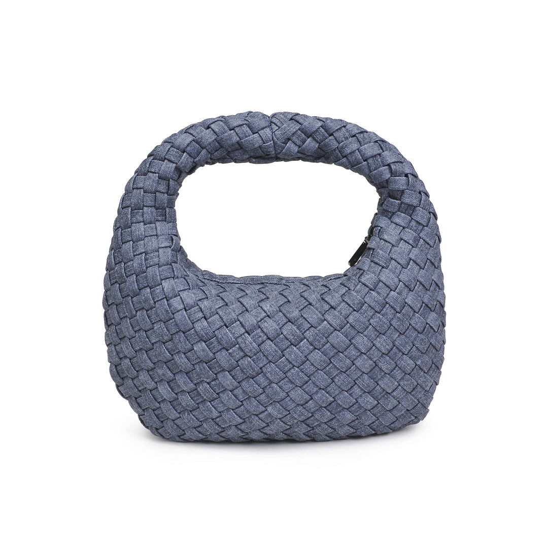 Dare to Dream - Small Woven Neoprene Clutch: Dark Denim