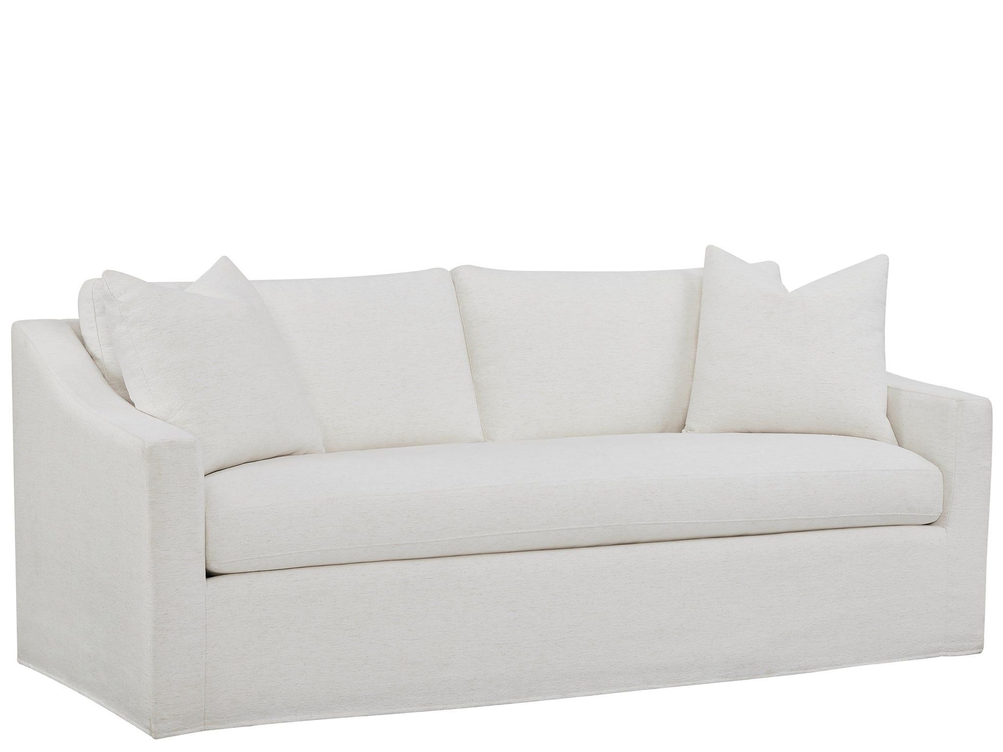 Augustine - Slipcover Apartment Sofa - White