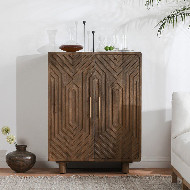 Holmes - Bar Cabinet - Dark Brown
