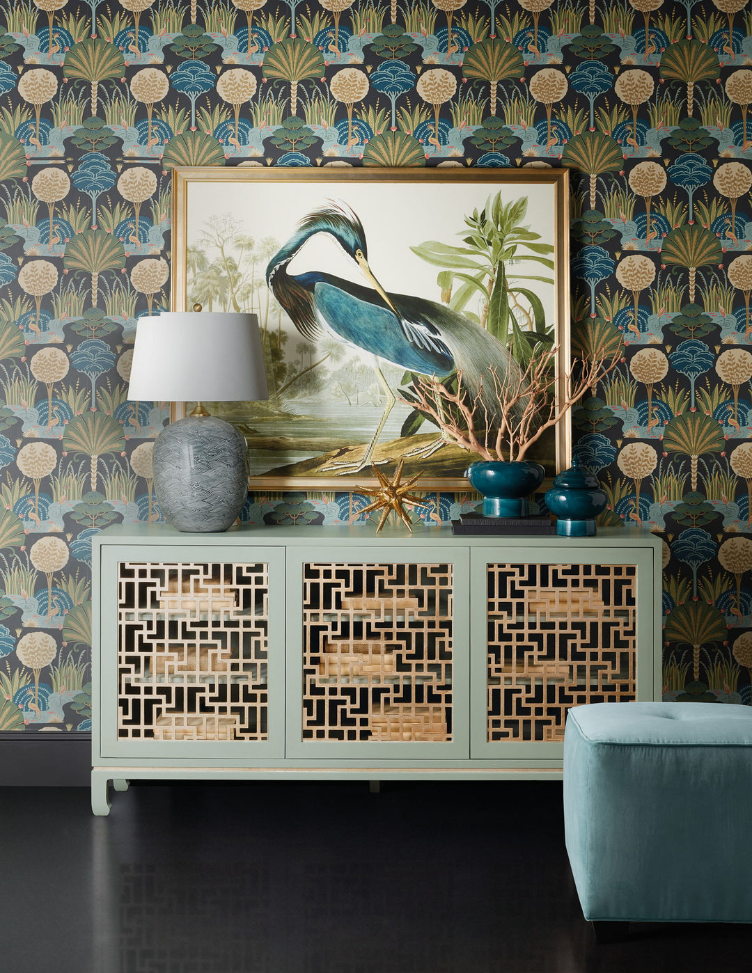 Commerce & Market - Trellis Entertainment Credenza - Light Blue