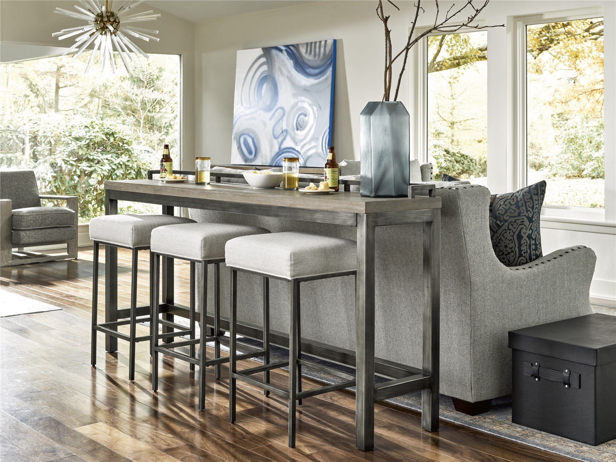 Mitchell - Console Stool - White