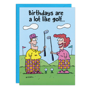 Golf-Themed Birthday Card