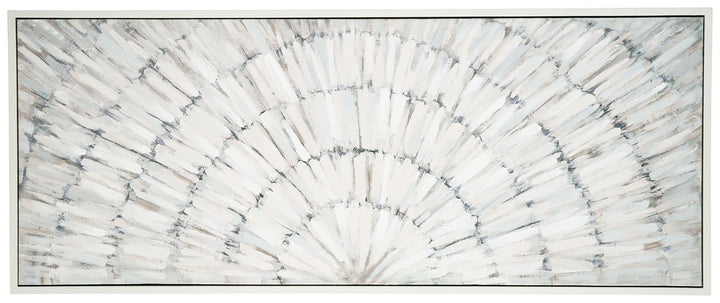 Daxonport - Gray / Taupe - Wall Art - Arched