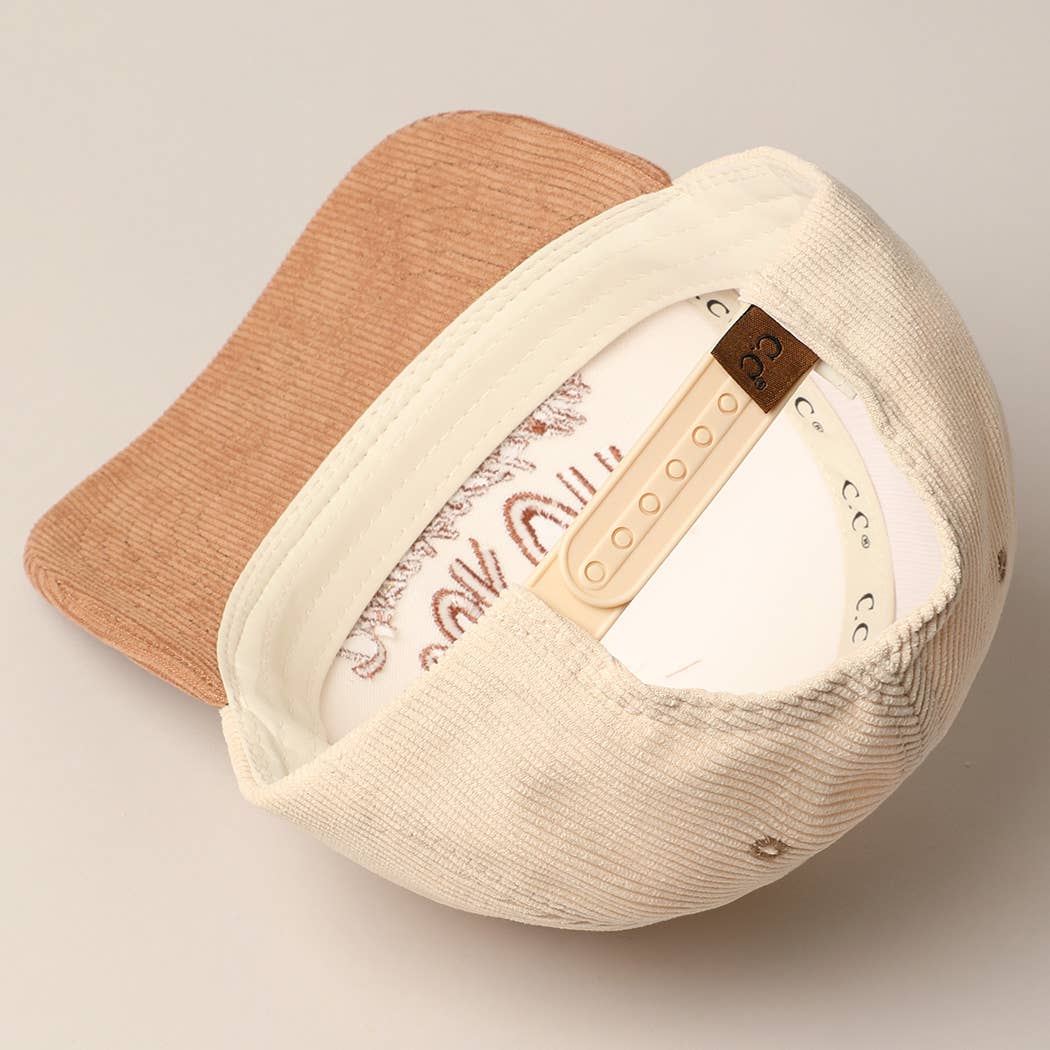 Fuck Off Disrespectfully Corduroy Trucker Baseball Cap