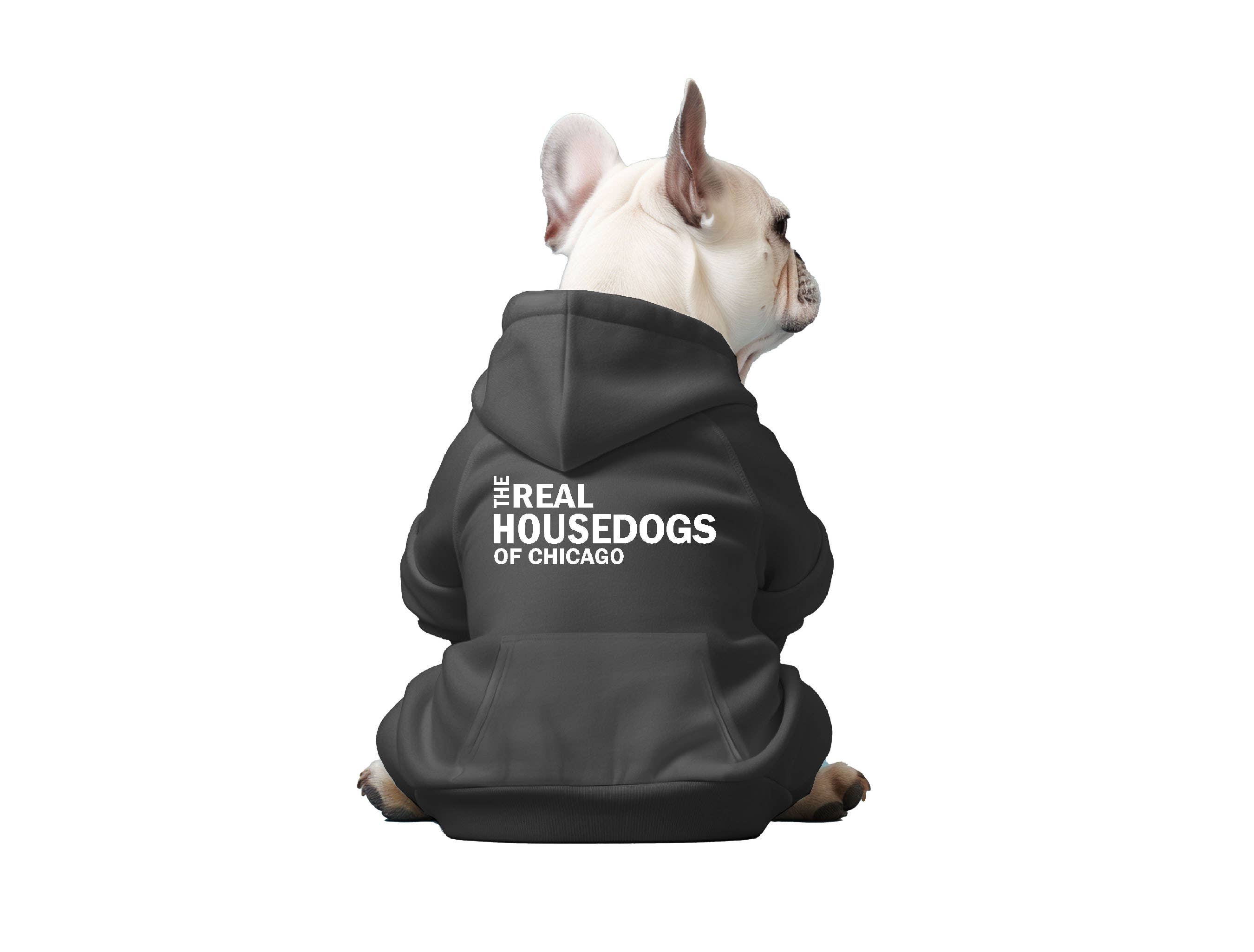 The Real House Dogs of CUSTOM CITY - Dog Hoodie: Navy / X-Large
