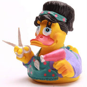 Squeaky Duck Hairdresser - purple - Rubber Duck