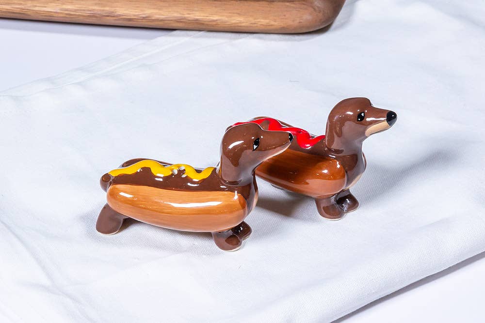 Dachshunds in Hot Dogs S&P-4"L-1720