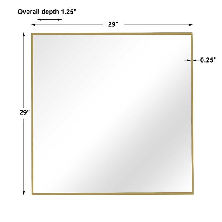 Alexo - Square Mirror - Gold
