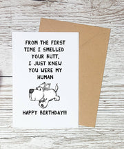 Happy Birthday From The Dog Card