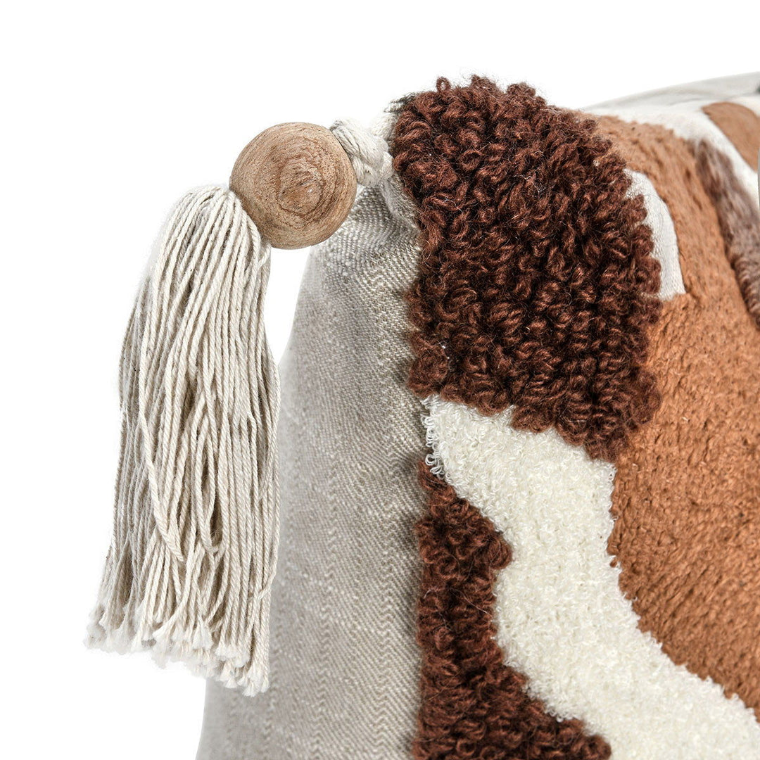 Renewed - RN Caney Pillow - Chestnut/Green Multi