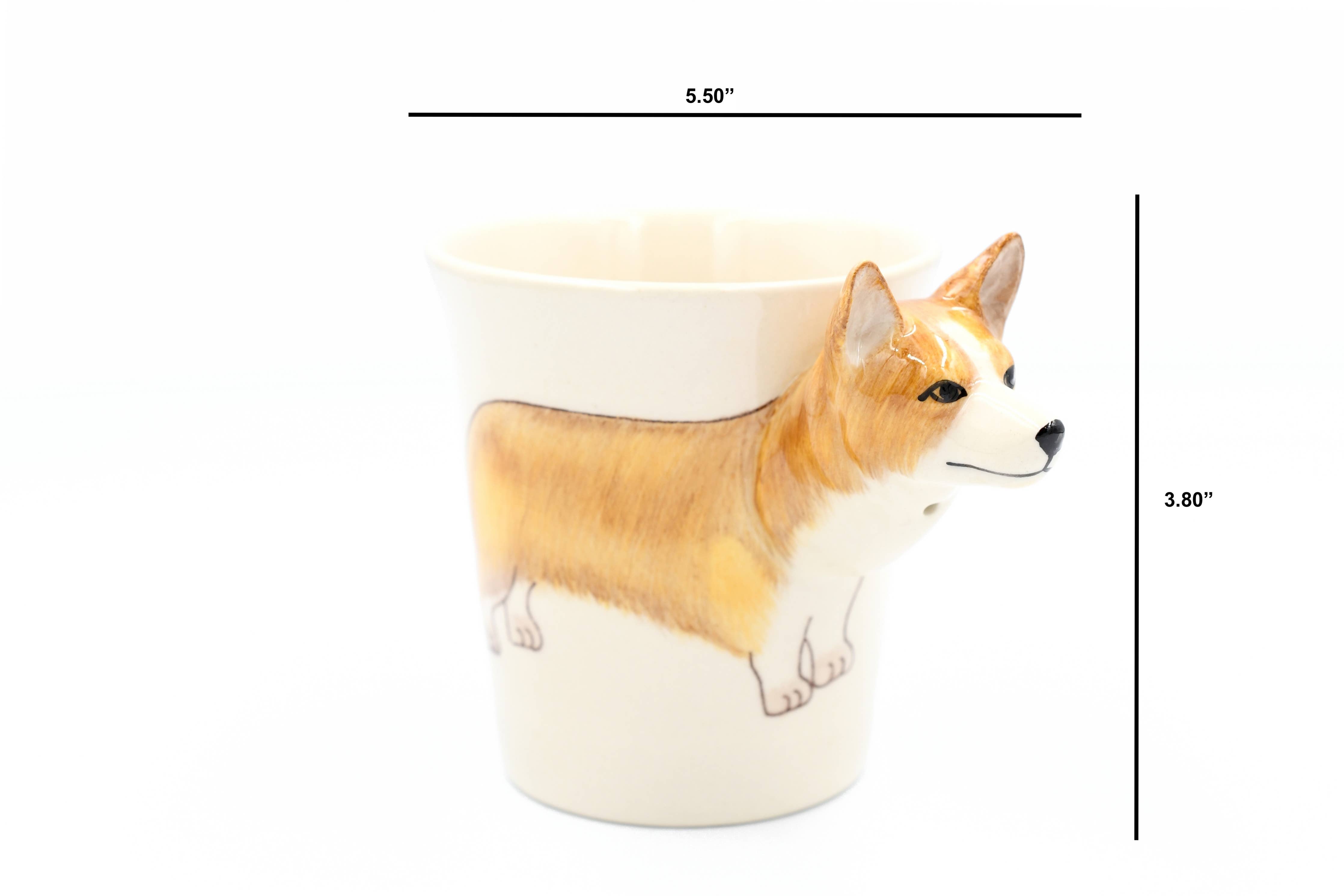 MUG16 Corgi brown mug 10 oz