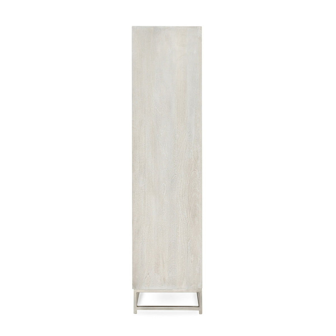 Adina - Mango Wood Tall Cabinet - White