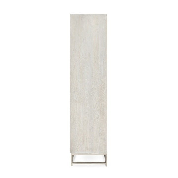 Adina - Mango Wood Tall Cabinet - White