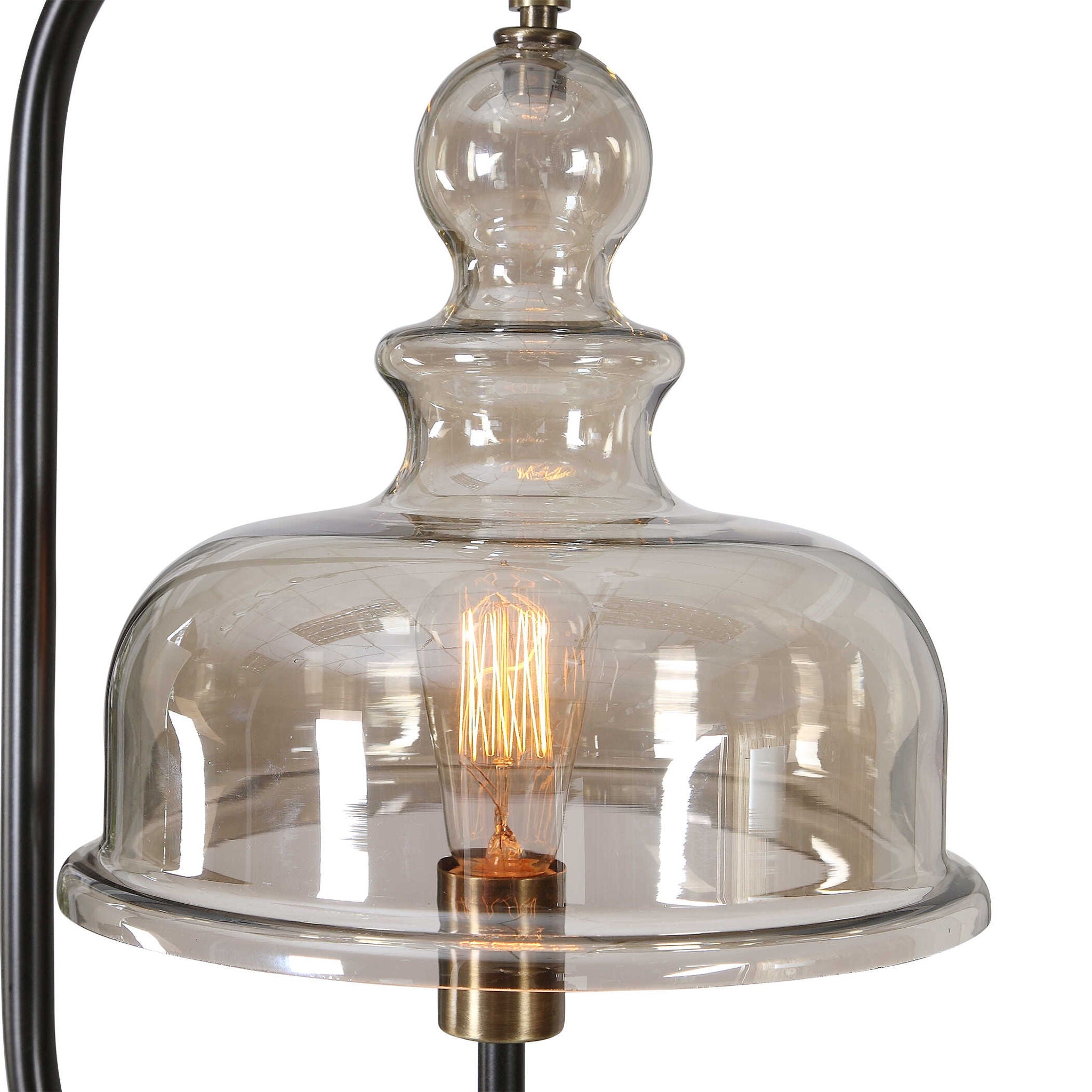 Elieser - Industrial Floor Lamp - Light Brown