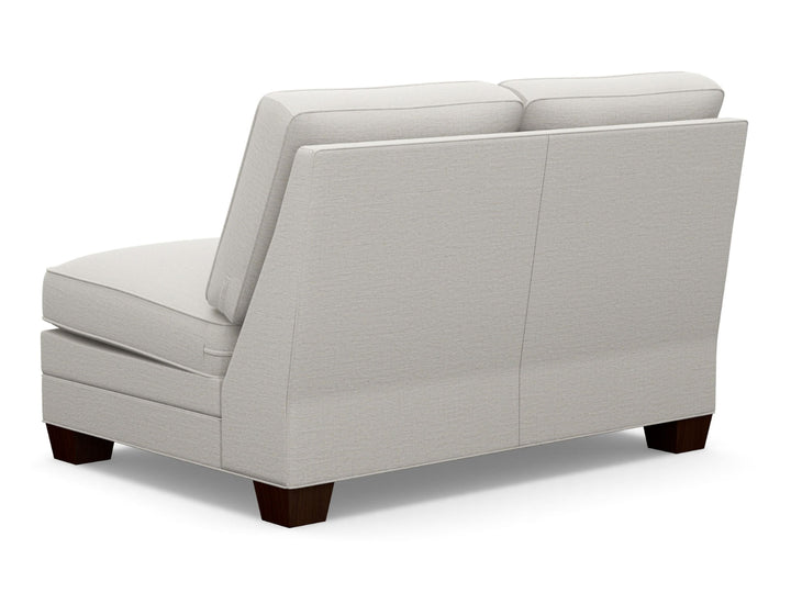 Lexington Upholstery - Bedford Armless Loveseat - White