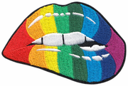 Patch - Rainbow - Biting Lips