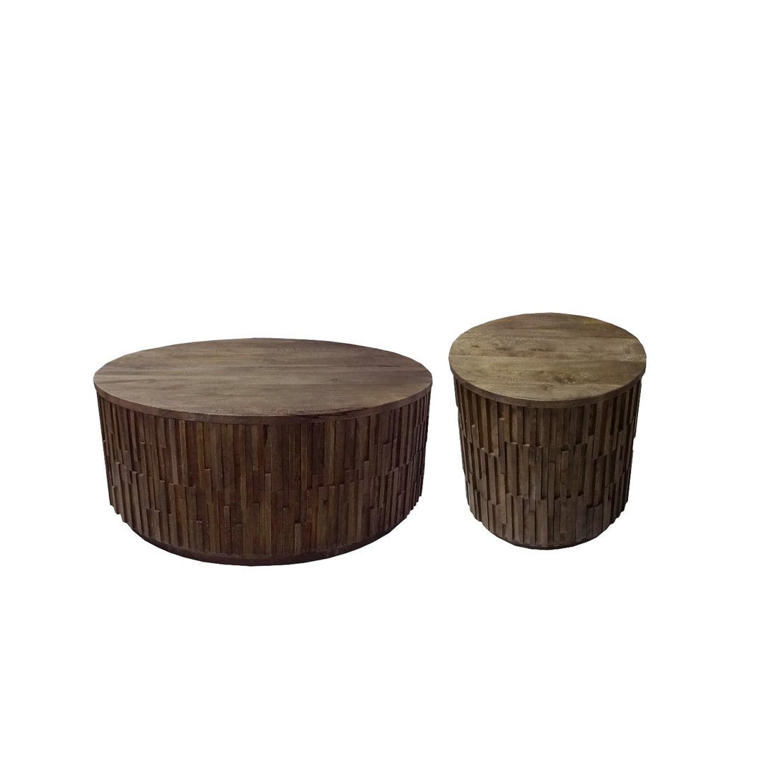 Viewpoint - Round Side Table - Dark Brown