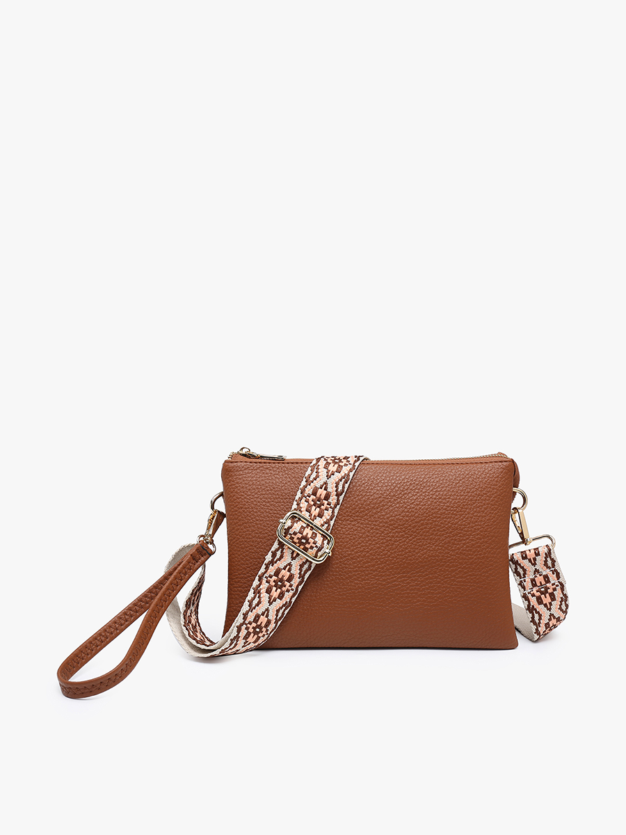 M2056 Izzy Crossbody w/ Guitar Strap: Gunmetal