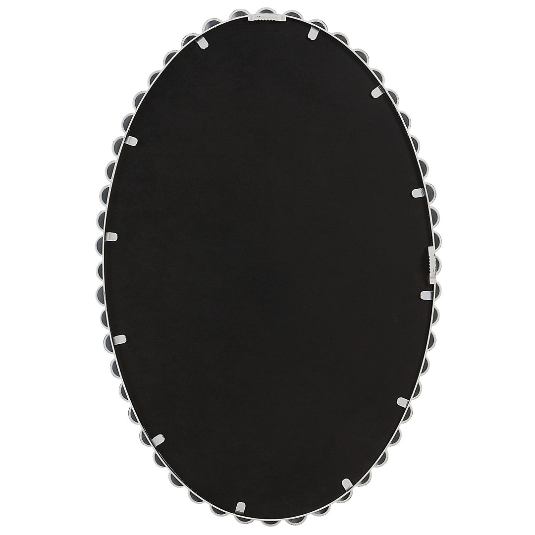 Serna - White Oval Mirror