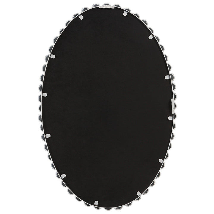 Serna - White Oval Mirror